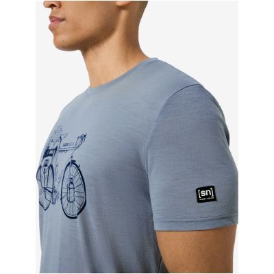 3. Herren-T-Shirt SUPER.NATURAL M WANDER WHEEL TEE, weiß