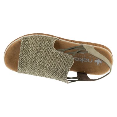 3. Rieker Sandalen 62741-52 Grün 37