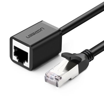 Ugreen NW112 11281 Netzwerk-Ethernet-Kabel RJ45 (weiblich) – RJ45 (männlich) F/UTP Cat. 6 1 Gbit/s 2 m – schwarz