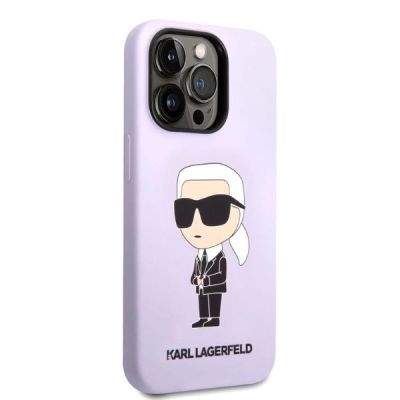 4. Karl Lagerfeld KLHCP14XSNIKBCU iPhone 14 Pro Max 6,7" Hardcase lila/lila Silikon Ikonik