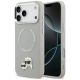 Karl Lagerfeld Karl & Choupette Pins MagSafe Case für iPhone 17 Pro - Grau