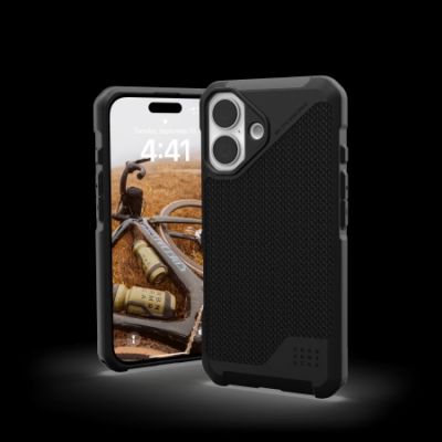 3. UAG Metropolis LT Magsafe Hülle für iPhone 16 – Schwarz