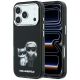 Karl Lagerfeld Smooth Karl & Choupette Bodies Sketch MagSafe Hülle für iPhone 18 Pro / 17 Pro - Schwarz