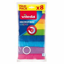 Vileda Mikrofasertücher, verschiedene Farben, 8 Stück.