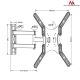 14. Maclean MC-759 TV-Wandhalterung (Wandmontage; 13" - 55"; max. 30 kg)
