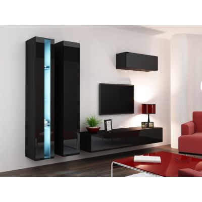5. TV-Schrank VIGO NEW '180' 30/180/40 schwarz/schwarz poliert
