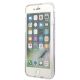 5. Guess Flower Liquid Glitter Case für iPhone SE 2022 / SE 2020 / 7 / 8 - Lila