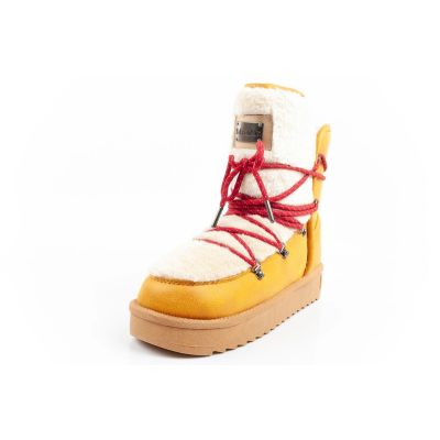 12. D.Franklin Damen Winter-Schneestiefel, modisches Fellfutter, Senffarbe