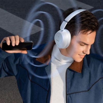 9. Baseus Bass 30 Max On-Ear-Bluetooth 5.3-Funkkopfhörer – Weiß