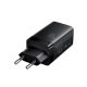 7. Joyroom JR-TG10 65W GaN 2x USB-C + USB-A Wandladegerät mit 100W USB-C - USB-C 1,2m Kabel - schwarz