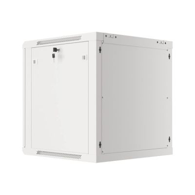 19. Wandmontierter Einbauschrank, 19" 12U 600x600, Grau, Metalltüren (zerlegt)