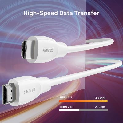 4. UNITEK HDMI 2.1 KABEL 8K HDR WEISS 3M