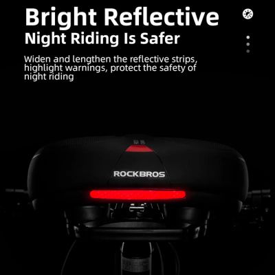 6. Rockbros AQ-6090R Fahrradsattel – Schwarz und Rot