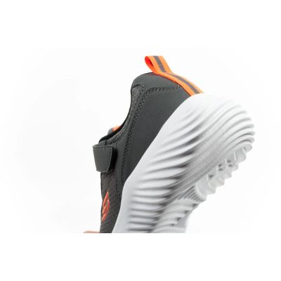 7. Skechers Bounder Kindersportschuhe mit Klettverschluss, leicht, modisch grau