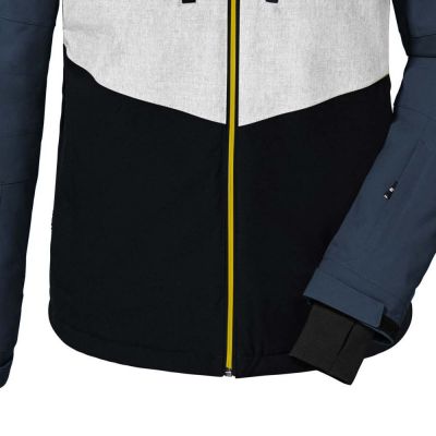 4. Killtec KSW 45 Herren Skijacke mit abnehmbarer Kapuze und Reißverschluss, blau (38699/872)