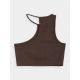 6. Asymmetrisches One-Shoulder-Crop-Top für Damen 4F