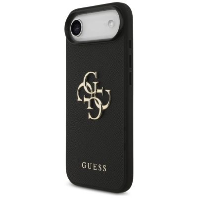 2. Guess Grained Big 4G & Classic Logo Hülle für iPhone Air - Schwarz