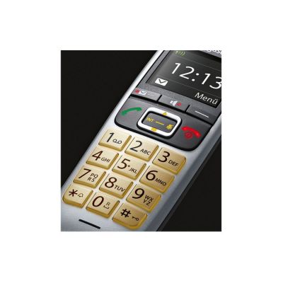 3. Gigaset E560 schnurloses Innentelefon mit großen Tasten – Platin