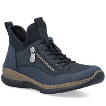 Rieker N32G3-14 bequeme, marineblaue, wasserdichte Damenschuhe