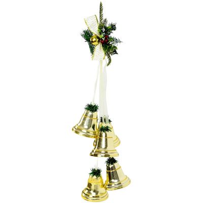 2. DEKORATIVES MITTELTEIL, GLOCKENLÄNGE 71 CM, CHAMPAGNER