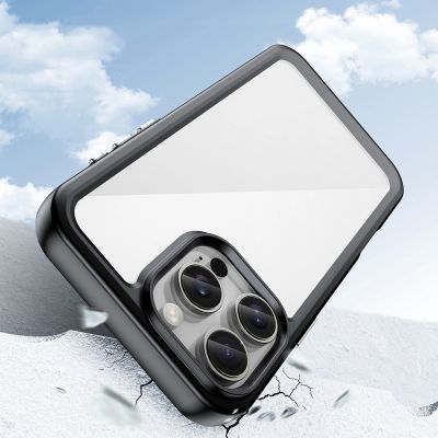 3. Outer Space Case mit Gelrahmen für iPhone 16 Pro Max – Schwarz