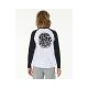 4. RIP CURL Wettie Icon Ls Tee -Boy White