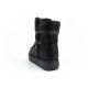 5. D.Franklin Damen Winter Schneestiefel, modisches Fellfutter, schwarz hoch