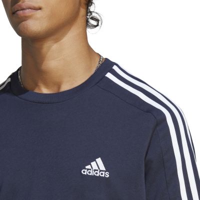 12. adidas Essentials Single Jersey 3-Streifen Tee M IC9335