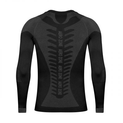 6. Alpinus Tactical Base Layer Thermoaktives Shirt Schwarz und Grau M GT43219