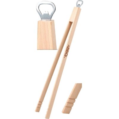 7. Holzgrillzunge 48 cm mit Öffner