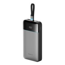 Cuktech LPB252N 120W 25000mAh Powerbank mit integriertem USB-C-Kabel – Grau