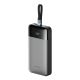 Cuktech LPB252N 120W 25000mAh Powerbank mit integriertem USB-C-Kabel – Grau