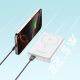 20. Powerbank Wozinsky WLWP-10KA0Y3WS 22,5W PD Qi2 10000 mAh, mit Ständer, 1x USB-A, 1x USB-C - weiß