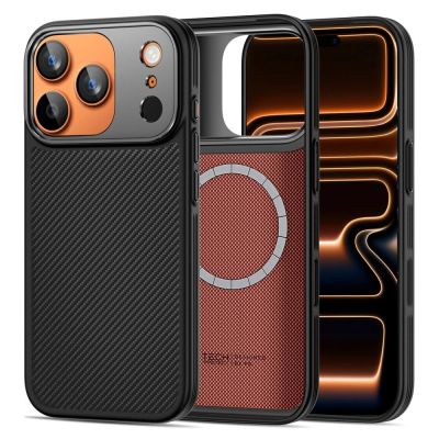 4. Tech-Protect Kevlar-Aramid MagSafe-Hülle für iPhone 17 Pro – Schwarz