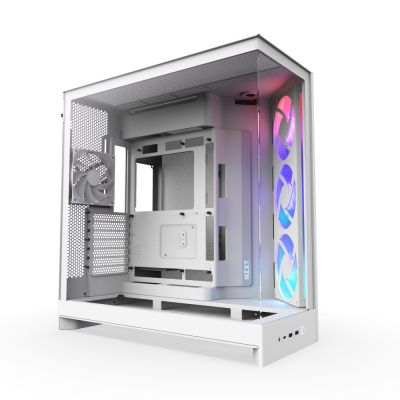 NZXT H9 Flow RGB Midi-Tower-Gehäuse Weiß