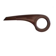 Kettenschutz aus Polypropylen, dunkelbraun