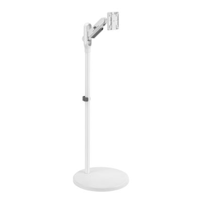 2. Maclean Mobiler Bodenständer für Monitor/TV, Gasfeder, 17"-35", 2-10 kg, Weiß, MC-970W