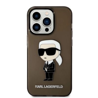 3. Karl Lagerfeld Ikonik Karl Hülle für iPhone 14 Pro Max – Schwarz