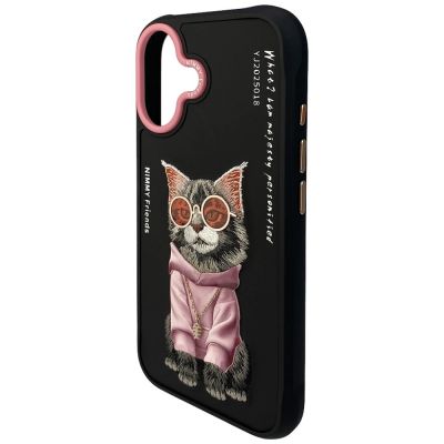 5. Nimmy Glasses Cool Cat Hülle für iPhone 17 - Schwarz