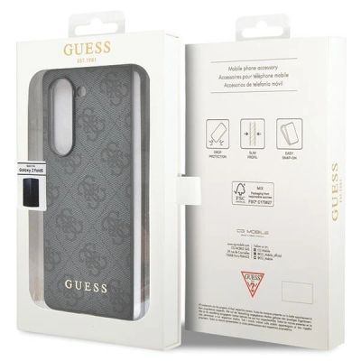 6. Guess GUHCZFD5GF4GGR F946 Z Fold5 grau/graues Hardcase 4G Charms Collection