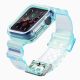 2. Silikonband Armband Armband Gehäuseband Lichtset Für Apple Watch 40mm - Blau