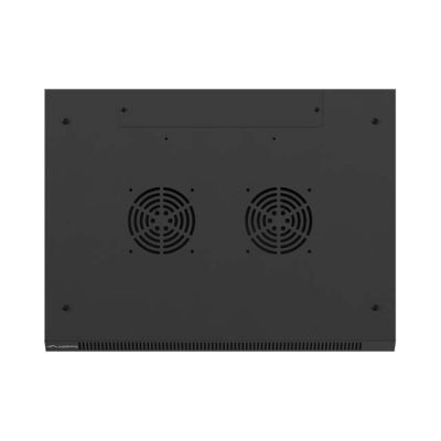 35. LANBERG Wandregalschrank 19" 4U 600X450 Schwarze Metalltür (Bausatz)