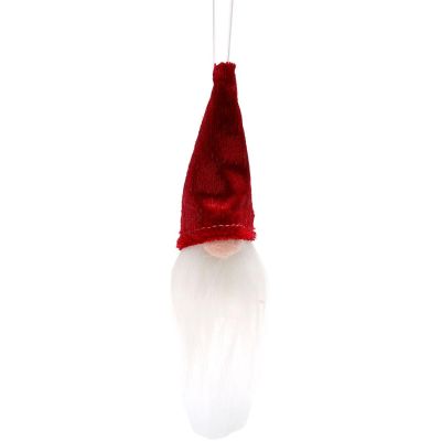 4. Dekorativer Anhänger Weihnachtsmann 11 cm Rot