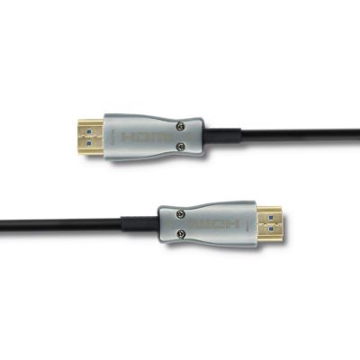 4. Qoltec 50474 HDMI-Kabel 30 m HDMI Typ A (Standard) Schwarz, Silber