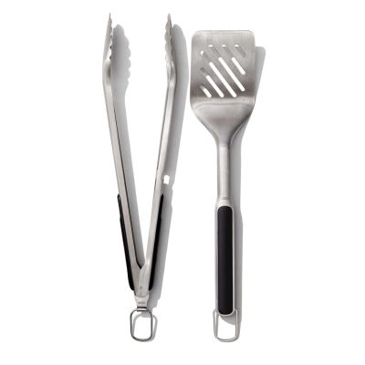 OXO OX11320200 Good Grips Set aus Wender und Zange zum Grillen