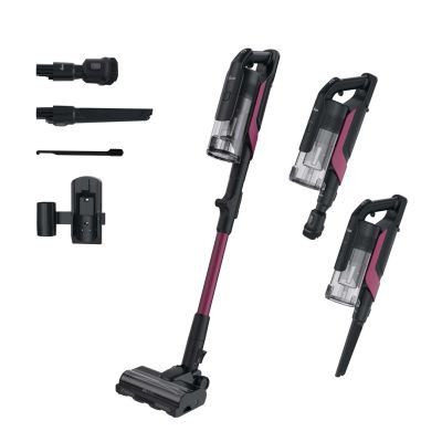 Hoover HF610HX 011 Akku-Staubsauger, beutellos, 0,7 l, 650 W, lila, 4 Ah