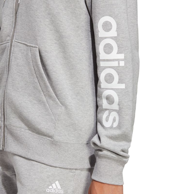 10. adidas Essentials Linear French Terry Hoodie mit durchgehendem Reißverschluss W IC6866