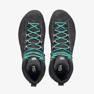 5. Scarpa Mescalito TRK GTX Damen-Trekkingschuhe – Tropengrün/Dunkelanthrazit, Größe: 37_5