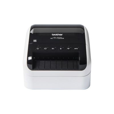 Brother QL-1110NWB Thermodirekt-Etikettendrucker, 300 x 300 dpi, 110 mm/s, kabelgebunden und kabellos, LAN (kabelgebunden), WLAN, Bluetooth