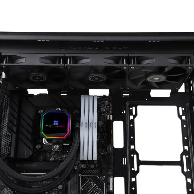 5. Thermalright Frozen Prism 360 BLACK Komplett-Wasserkühlung mit RGB-Hintergrundbeleuchtung, 360 mm, Schwarz